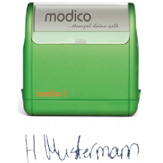 1-Zeile Unterschriftenstempel grÃ¼n